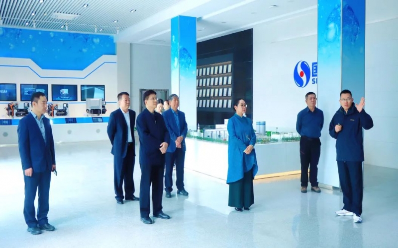 榮程集團(tuán)董事會(huì)主席張榮華一行到國(guó)鴻氫能參觀(guān)交流